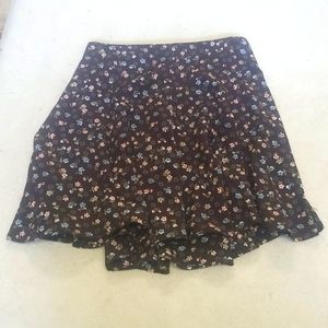 Floral Knit Mini Skirt VTG